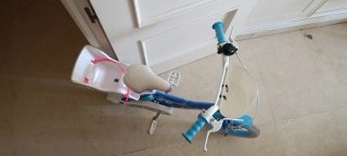 Bicicleta Frozen 14 pulgadas con cesta y asiento