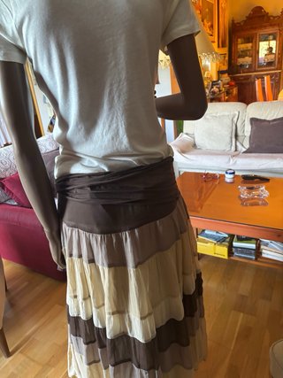 Camiseta MNG Basics beige talla S