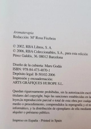 Libro Aromaterapia