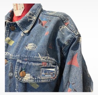 Giacca Naj Oleari Denim Stampa mix200326