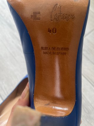 Zapatos de tacón Castañer azul
