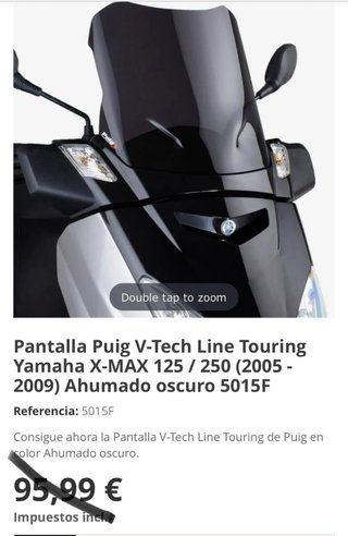 Pantalla Yamaha Xmax 125