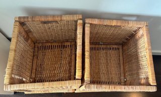 8 cestas Branas Ikea Ratán Marrón 15€ cada una