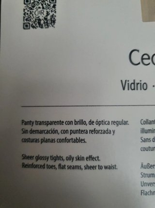 Cecilia de Rafael Panty Vidrio Capri 15Den Talla 4