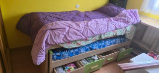 Dormitorio Juvenil Completo color haya
