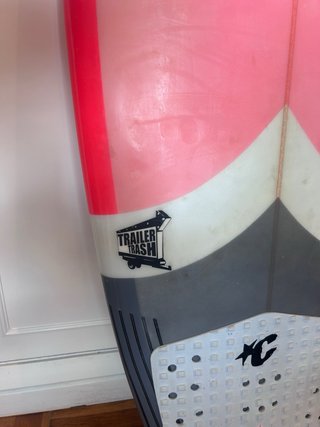 Tabla de surf Full & Cas rosa