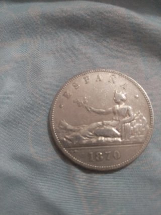 Moneda 5 Pesetas 1870