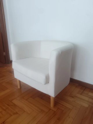 Sofá individual blanco