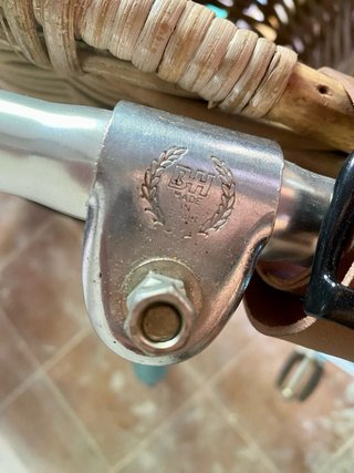 Bicicleta Vintage Azul Cielo Restaurada