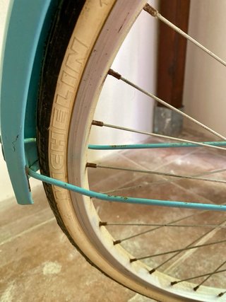 Bicicleta Vintage Azul Cielo Restaurada
