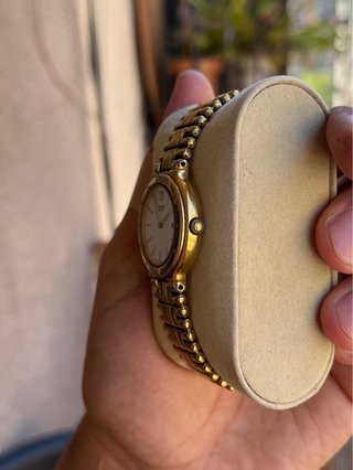 Reloj Seiko Vintage Dorado y Blanco elegante