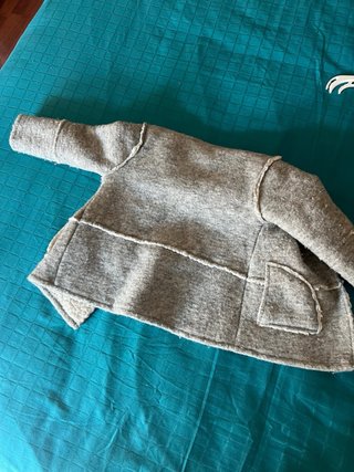 Abrigo niña Zara gris