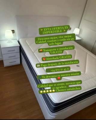 Letto a soppalco e materasso