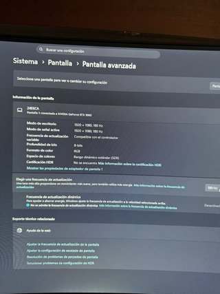 Monitor Gaming Curvo 24 180Hz Negro