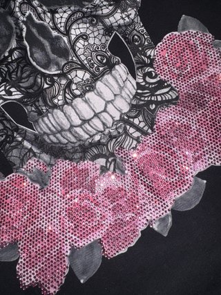 Camiseta MY BRAND calavera y rosas