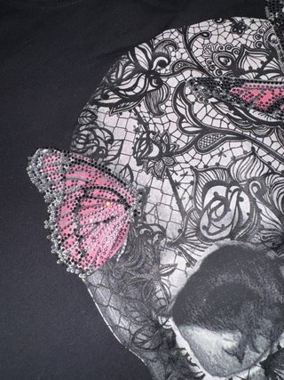 Camiseta MY BRAND calavera y rosas