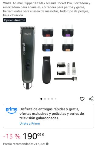 Cortapelos Wahl Max 60 Pocket Pro