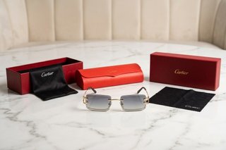 Gafas de Sol  Rectangulares Doradas Grises