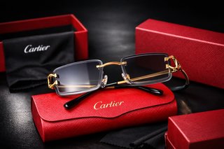 Gafas de Sol  Rectangulares Doradas Grises