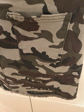 Falda militar mini vaquera