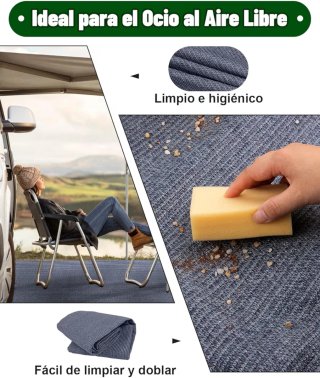 Set 2 tappeti/tappetini per campeggio NUOVI