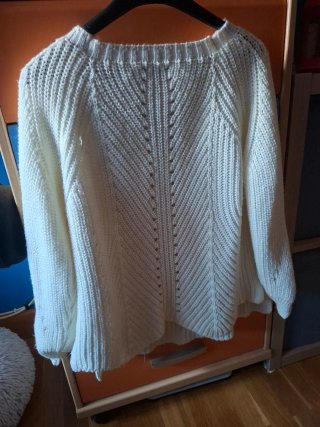 Jersey de punto blanco