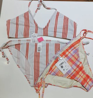 Bikini El Corte Inglés Talla 42 Rayas Rojas