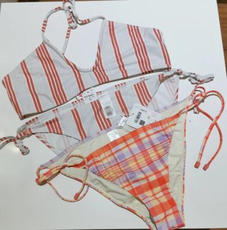 Bikini El Corte Inglés Talla 42 Rayas Rojas