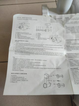 Robot de cocina triturador blanco