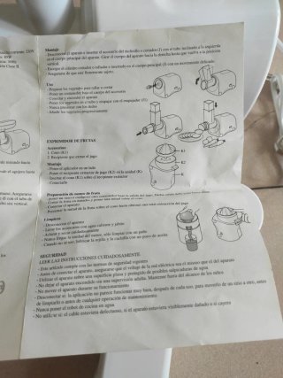 Robot de cocina triturador blanco