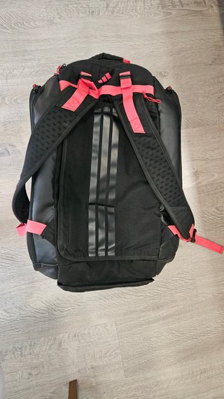 Borsa da padel Adidas nera e rosa
