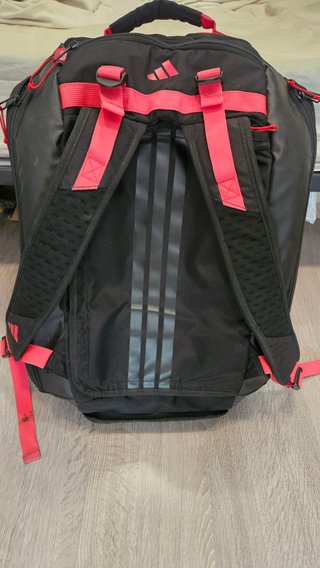 Borsa da padel Adidas nera e rosa