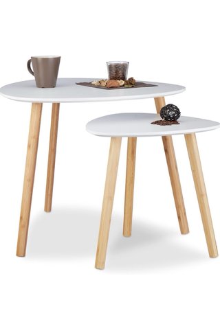 Mesa auxiliar nórdica de madera