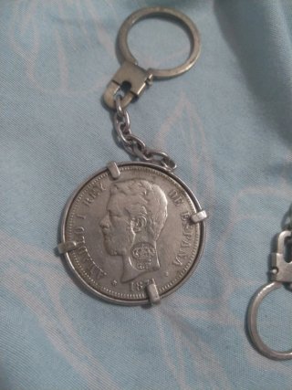 2 Monedas de 5 Pesetas Amadeo I 1871-1873