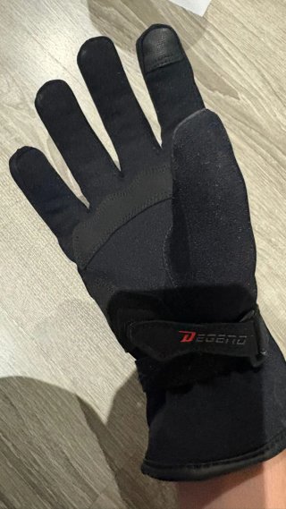 Guantes de moto DEGENO negros Talla M