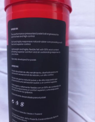 Tubo 3 palline Padel Adidas Speed RX