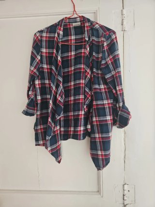 Camisa cuadros azul y roja