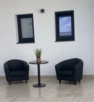 Juego sillón y mesa de jardín
