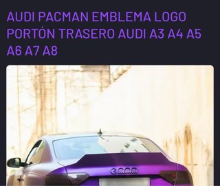 Emblema Audi Come Cocos Portón Trasero