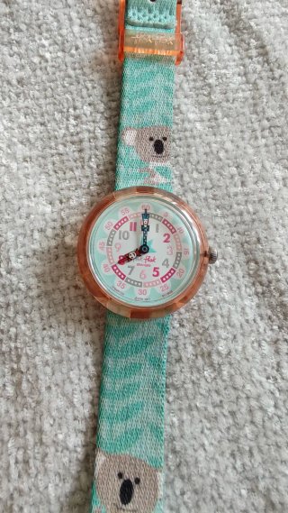 Reloj Swatch Infantil Koala Rosa y Turquesa