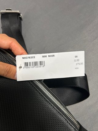 Maletín Lacoste Chantaco Piel Negro