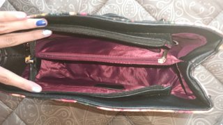 Bolso de mano con estampado floral