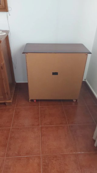 Mueble TV madera con cajones