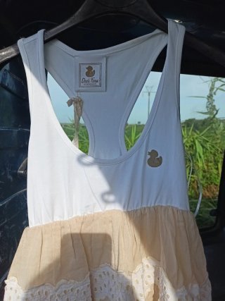 Vestitino bimba Duck Farm cotone pizzo