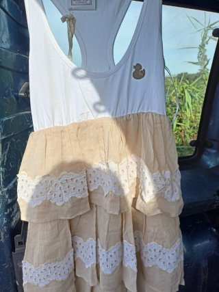 Vestitino bimba Duck Farm cotone pizzo