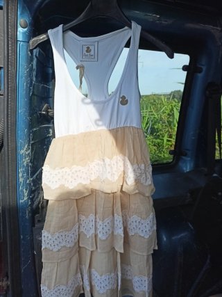 Vestitino bimba Duck Farm cotone pizzo