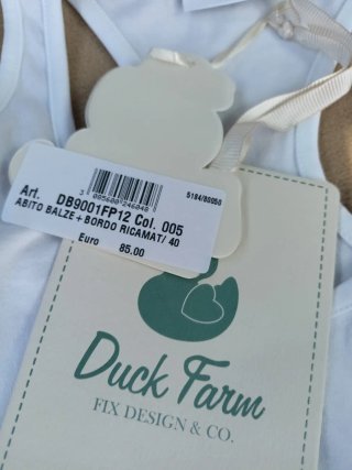 Vestitino bimba Duck Farm cotone pizzo