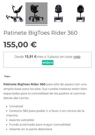 Patinete universal para cochecito