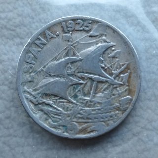Primer "real" (25 cénts) desde 1868. Año 1925