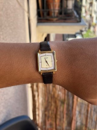 Reloj Citizen Tank Unisex Dorado Marrón 80s Impeca